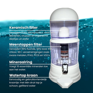 Zwaartekracht 10L waterfiltersysteem met PFAS-verwijderingsfilter
